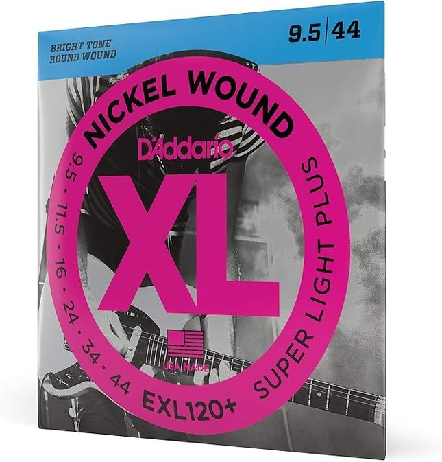 D'Addario EXL120+ E-Gitarrensaiten Nickel Super Light Plus 9.5-44 Set