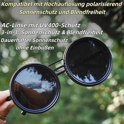 Dimmbare Polarisations Sonnenbrille ND Filter 9 Stufen UV400 Augenschutz