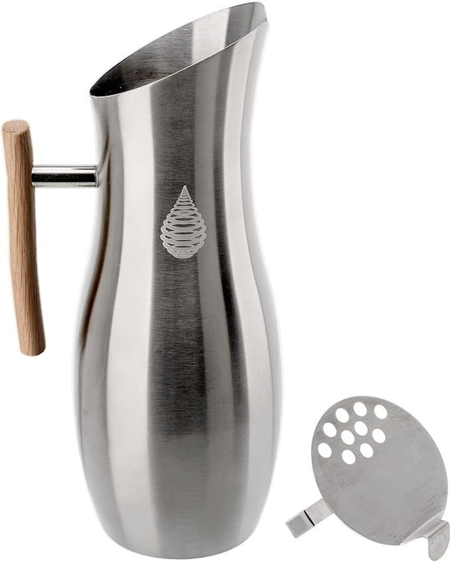 Invigorated Water Edelstahl Wasserkrug 1,9L mit Filter alkalisch