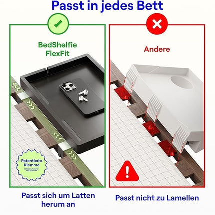 edShelfie Nachttisch Ablage für Etagenbett Bettregal Bunk Bed Shelf Tablett