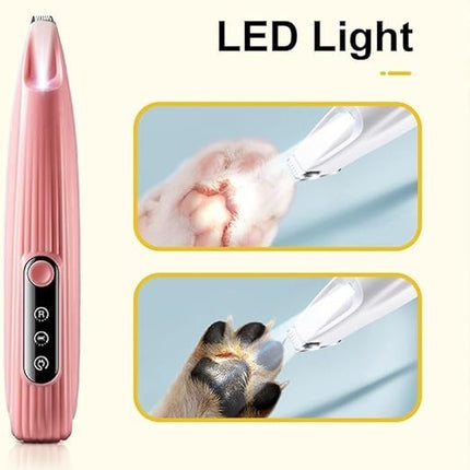 Hunde Haarschneidemaschine leise Pfotenrasierer LED USB Schermaschine für Katze