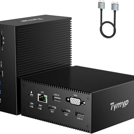 USB C Docking Station 16in2 4K HDMI VGA Hub LAN PD100W MacBook Laptop Dock