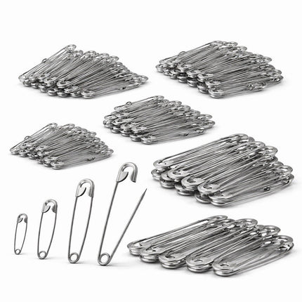 Sicherheitsnadeln Set 460 Stück – 7 Größen – Metall Nähnadeln Mix