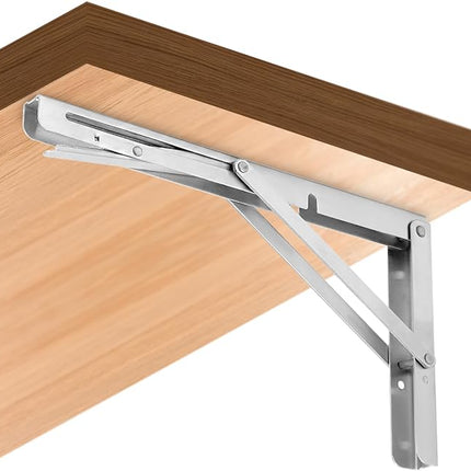 Klappkonsole Edelstahl 300mm 2er Set – 150kg Tragkraft, Werkbank, Faltbar