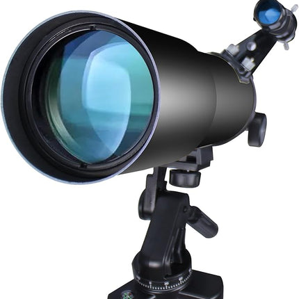 EACONN Teleskop 80mm Refraktor 600mm – Astronomie Set mit Stativ & Rucksack