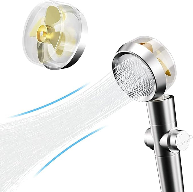 Hochdruck Duschkopf Handbrause 360° rotierend wassersparend mit Filter