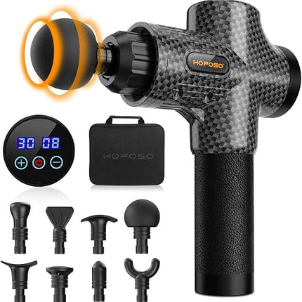 Massagepistole Muskel 30 Stufen – 8 Köpfe, USB-C, bis 4800 U/min, leise