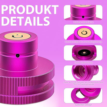 Quick Connect Adapter CO2 Zylinder TR21-4 – Für Duo, Terra, Art, Crystal 3.0