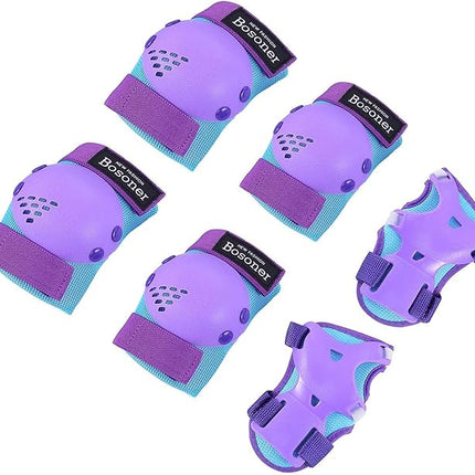 Kinder Protektoren 6er Set – Knie, Ellenbogen Schützer Inliner