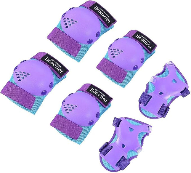 Kinder Protektoren 6er Set – Knie, Ellenbogen Schützer Inliner