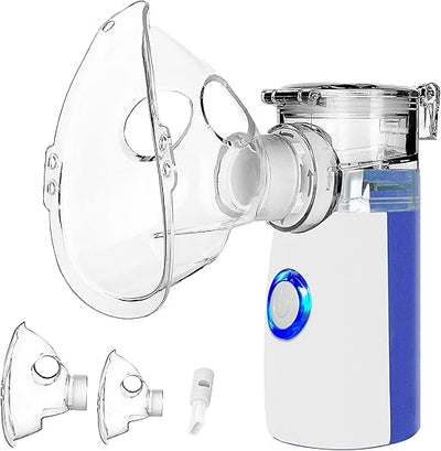 Mesh Dampfinhalator Gesicht – Feuchtigkeitsvernebler mit Maske & Mundstück