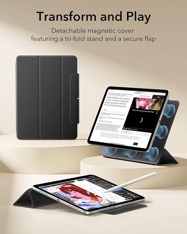 iPad Hülle 13 Zoll – kompatibel mit iPad Air & Pro | Magnetisch, Standfunktion & Pencil Support