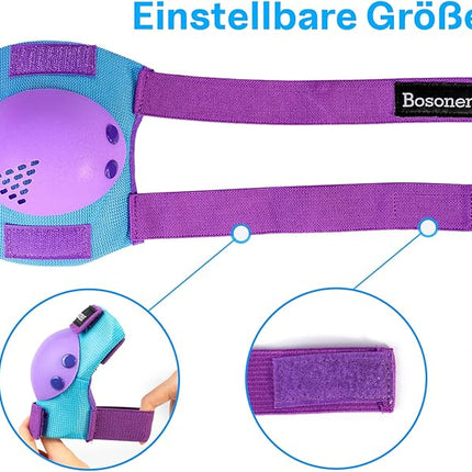Kinder Protektoren 6er Set – Knie, Ellenbogen Schützer Inliner