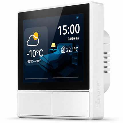 SONOFF NSPanel Smart Switch Weiß – Touchscreen Wandschalter, Thermostat