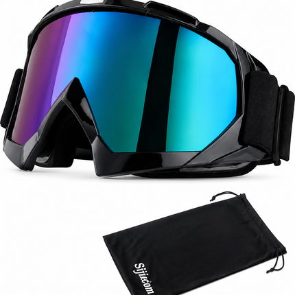 Motorradbrille Skibrille Anti Fog – UV Schutz, Doppellinse, Helm-kompatibel
