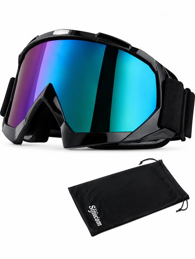 Motorradbrille Skibrille Anti Fog – UV Schutz, Doppellinse, Helm-kompatibel