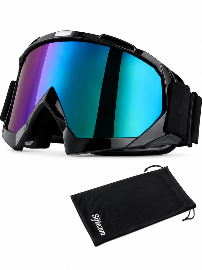 Motorradbrille Skibrille Anti Fog – UV Schutz, Doppellinse, Helm-kompatibel