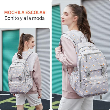 Schulrucksack Mädchen Teenager Set Wasserdicht Rucksack mit Lunchbag & Tasche