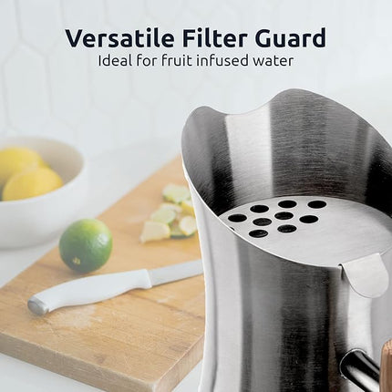 Invigorated Water Edelstahl Wasserkrug 1,9L mit Filter alkalisch