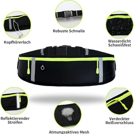 Laufgürtel wasserdicht Jogging Bauchtasche Sportgürtel Handy Tasche