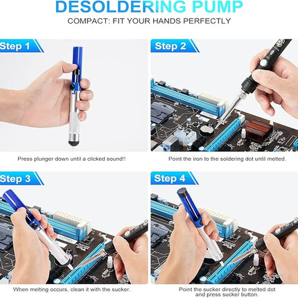 Lötkolben Set 18-in-1 60W – Temperatur einstellbar 220–480°C | Lötstation für Reparatur & Hobby