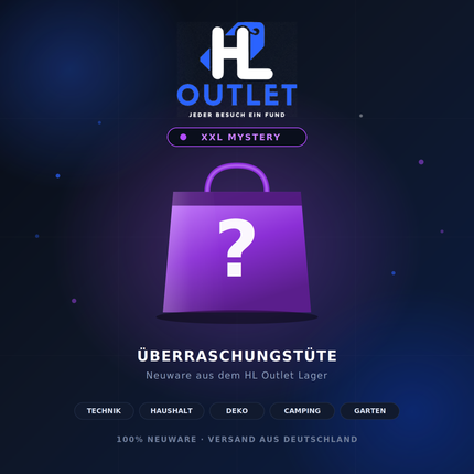 HL OUTLET Mystery Tüte – Überraschungspaket Neuware | Technik, Haushalt & mehr
