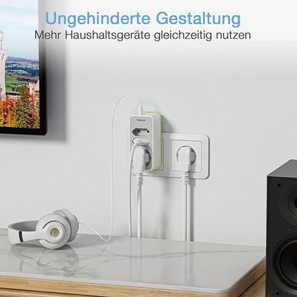 TESSAN 5in1 Doppelstecker 3600W mit USB C